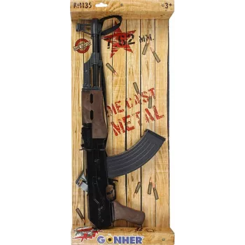 Pulio Metal Commando šautuvas Gonher – metalinis žaislinis strėlinis šautuvas, modelis 1551135/6