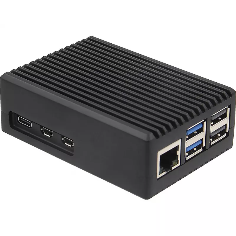 INTER-TECH ODS-739 dėklas Raspberry Pi 5 — kompaktiškas dizainas