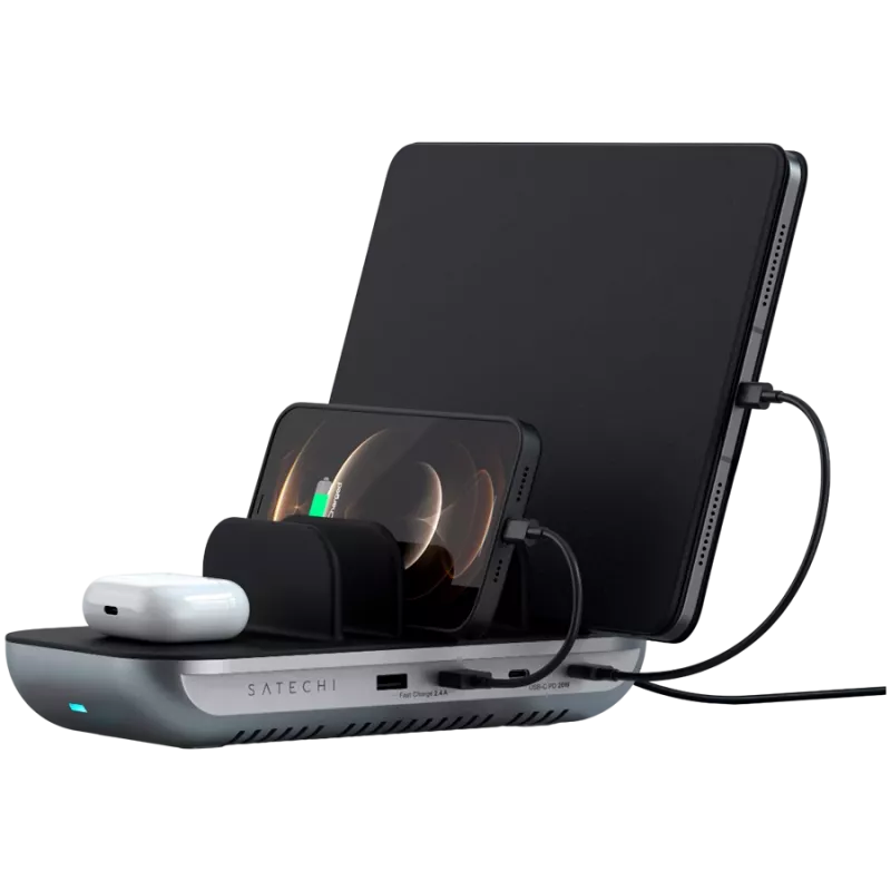 Satechi Dock5 kelių įrenginių įkrovimo stotelė
