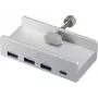 Renkforce RF-ACHB-350 1+3 prievadų USB 3.1 Gen 1 vidinis šakotuvas sidabrinis (RF-6690354)