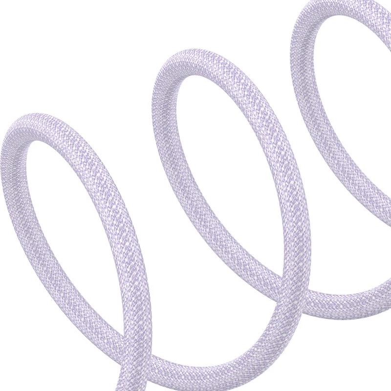 Greito įkrovimo USB-C – Lightning laidas Baseus Gem 1 m 20 W violetinis, nailono pynė, 7 kontaktų Lightning