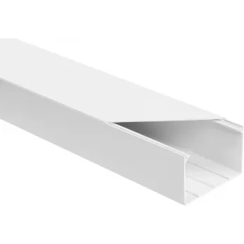 Montažinis elektros instaliacijos kanalas OEM 5961Z baltas LS 90×60 mm, 2 m – pakuotė po 8 vnt.