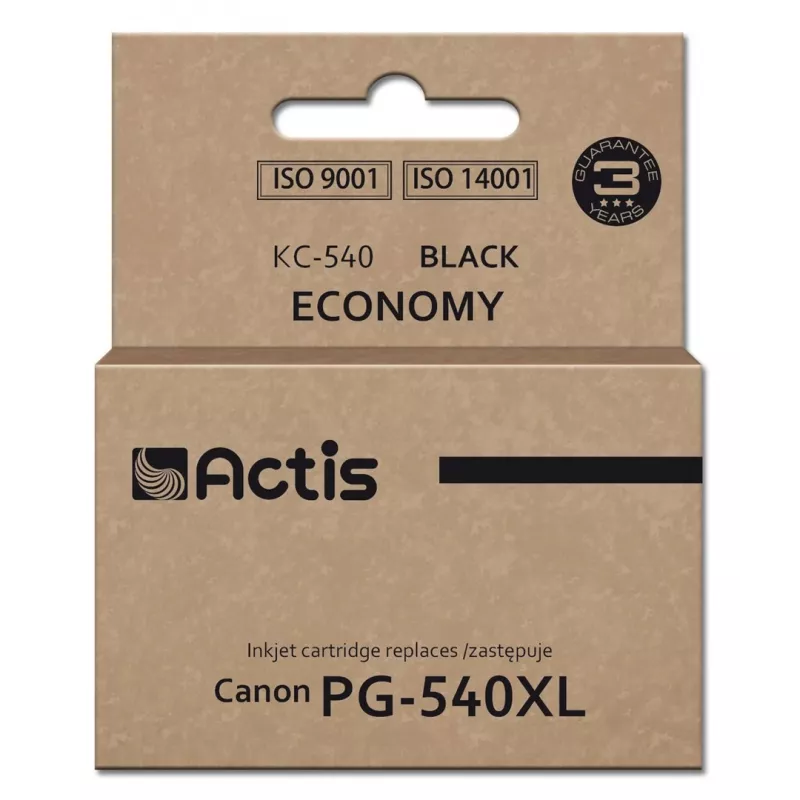Actis KC-540 rašalo kasetė, pakaitinė Canon PG-540XL, Supreme, juoda, 22 ml