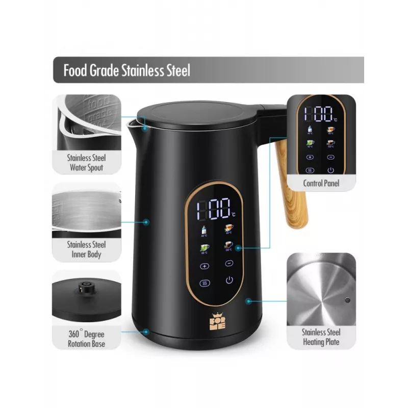 Forme FKG-5017 elektrinis virdulys 1,7 L 2200 W sidabrinis
