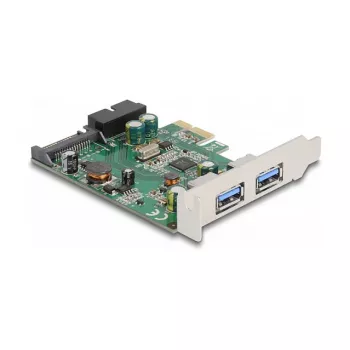 DeLOCK PCI Express x1 kortelė su 2 x USB 3.2 Gen 1 Type-A ir 1 x vidine 19 kontaktų jungtimi