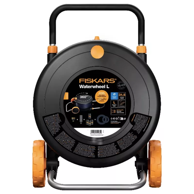Fiskars Comfort žarnos ritė L su ratais 30 m 1071670