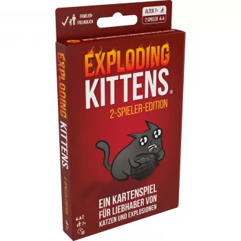 Exploding Kittens – 2 žaidėjų leidimas, kortų žaidimas