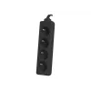 Prailgintuvas Lanberg PS0-04E-0100-IEC-BK 1m 4 kištukiniai lizdai vidaus juodas