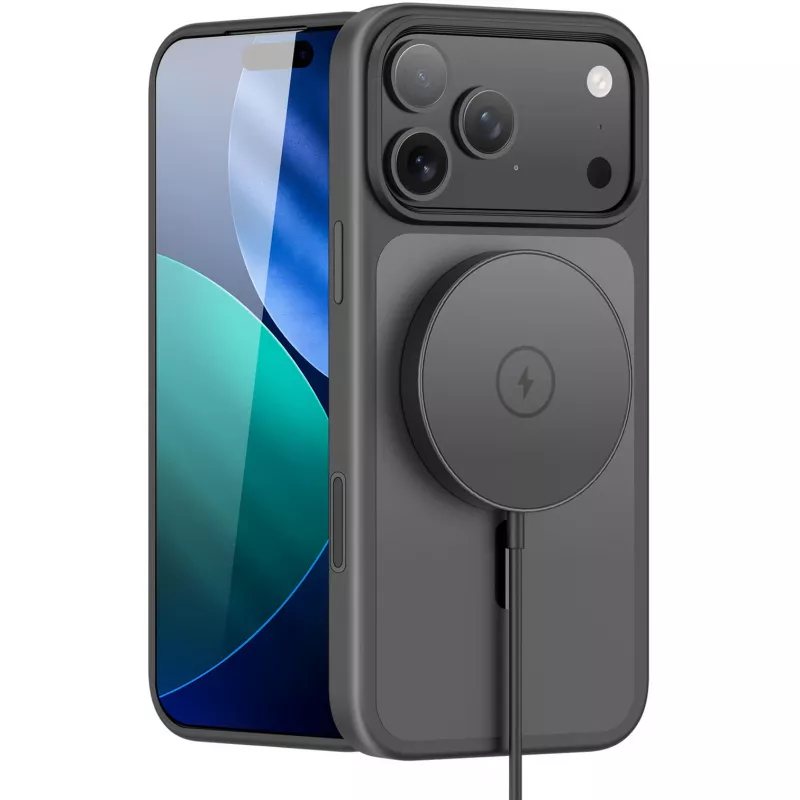 StyleShell INVISIO dėklas, juodas, iPhone 17 Pro Max, suderinamas su MagSafe