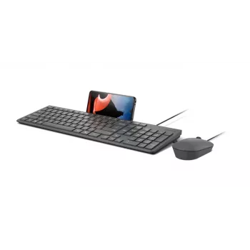 Laidinė klaviatūros ir pelės rinkinys Lenovo 310 (JAV anglų) – pilno dydžio klaviatūra, 1,8 m laidas, 2000 DPI optinė ambidekstrinė pelė