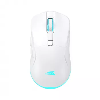 Pelė Baracuda Turtle BGM-122 balta TURTLE-W