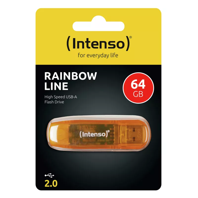 USB atmintukas Intenso 64 GB USB Type-A 2.0 Oranžinis