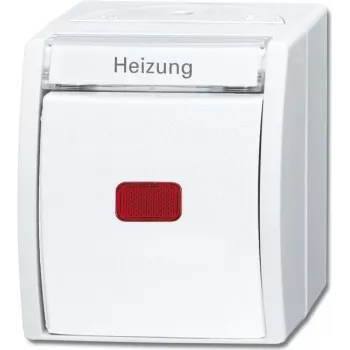 Busch-Jaeger avarinis šildymo jungiklis Ocean paviršinis montavimas baltas 2601/2 SKWNH-54 (2601/2 SKWNH-54)