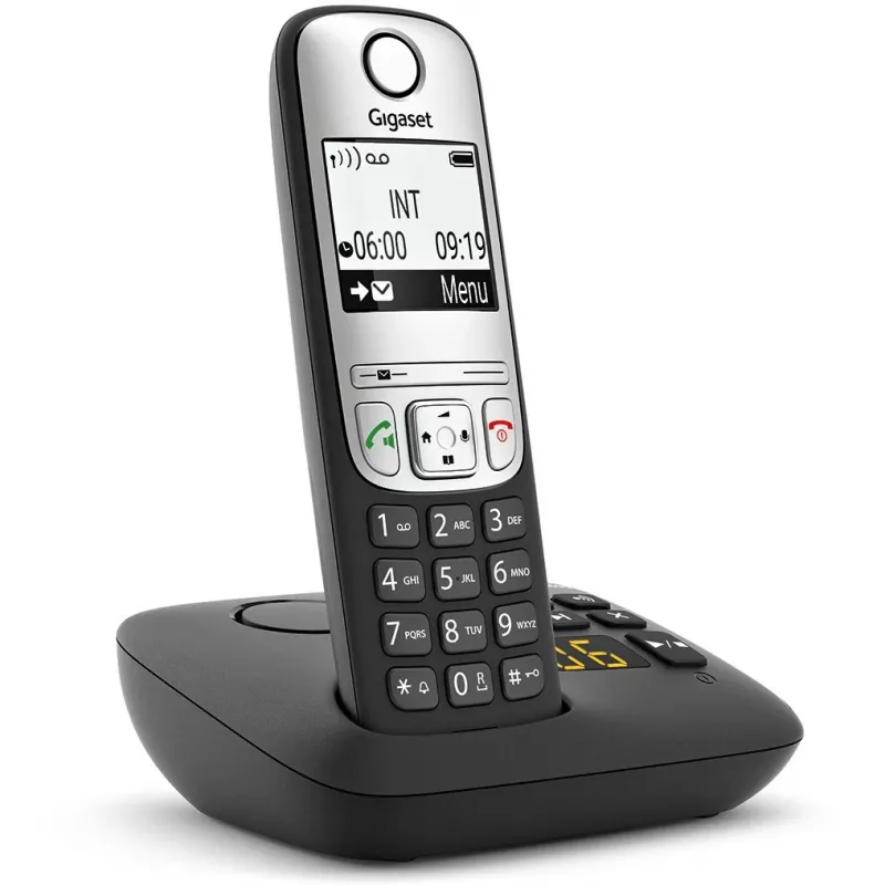Gigaset A690A – belaidis DECT telefonas su garsiakalbiu, 100 įrašų, juodos spalvos (S30852-H2830-B101)