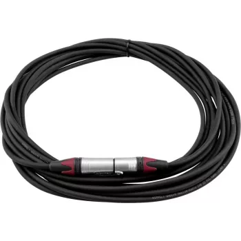 PSSO XLR laidas 3 kontaktų, 10 m, juodas, Neutrik jungtimis