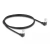 DeLOCK RJ45 Cat.6A tinklo kabelis 1 m juodas