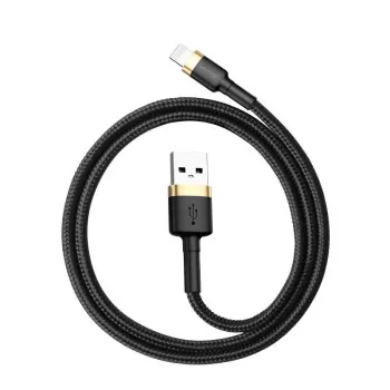 Baseus Cafule USB Lightning laidas 1,5 A 2 m (auksinis + juodas)