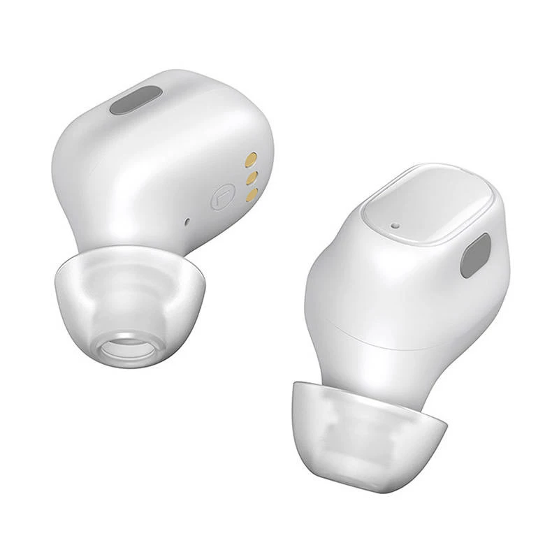 Belaidės ausinės į ausį Baseus WM01 pokalbiams ir muzikai, Bluetooth, USB‑C įkrovimas, 20–20000 Hz, 10 m, balta