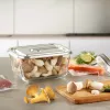 Caso VacuBoxx nerūdijančio plieno XL stiklinis vakuuminis indas su plastikiniu dangteliu, skaidrus