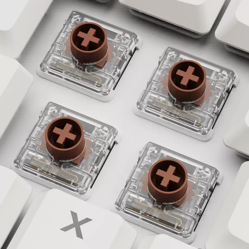 Sharkoon PureWriter W65 belaidė klaviatūra, QWERTZ vokiška, balta, Kailh Choc V2 Red