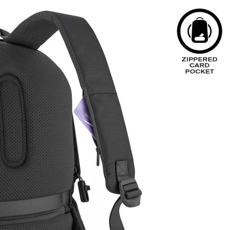 Casual kuprinė XDDESIGN Bobby Soft su 15,6 col. nešiojamojo kompiuterio skyriumi, 16 L, PET, juoda
