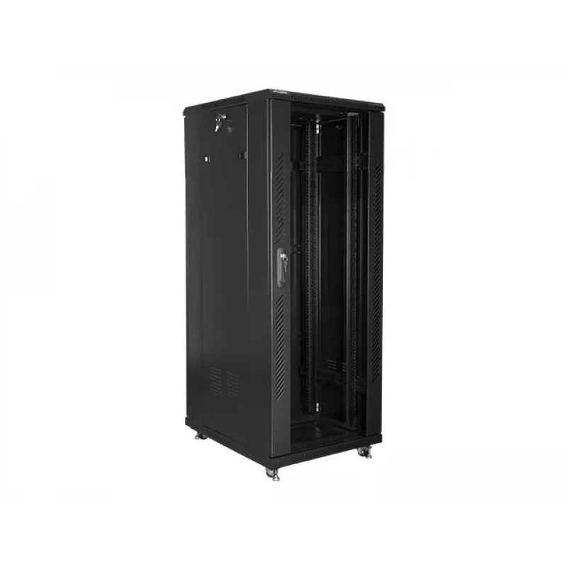 Lanberg FF01-6832-12B Stovimas 19 inch 32U 600x800 mm spinta juoda RAL 9004