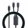 ROLINE USB-C laidas, 24 kontaktų USB-C (M) į 24 kontaktų USB-C (M), USB 2.0, 1,85 m, 100 W, juodas (11.02.8308)
