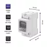 Vienfazis elektros energijos skaitiklis QOLTEC 50899 230 V 50 Hz, 5(60) A, 1.0 klasė, LCD