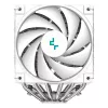 Oro aušintuvas DeepCool AK620 Digital SE White – du 120 mm ventiliatoriai, 6 šilumos vamzdeliai, PWM, LGA 1700, įmontuotas ekranas