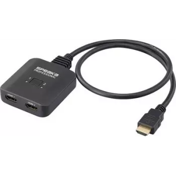 SpeaKa Professional SP-HDMIBS-100 2+1 prievadų HDMI jungiklis abipusis 7680 x 4320 (SP-13456272)