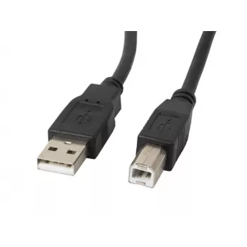 Lanberg CA-USBA-11CC-0050-BK USB 2.0 kabelis 5 m USB B juodas