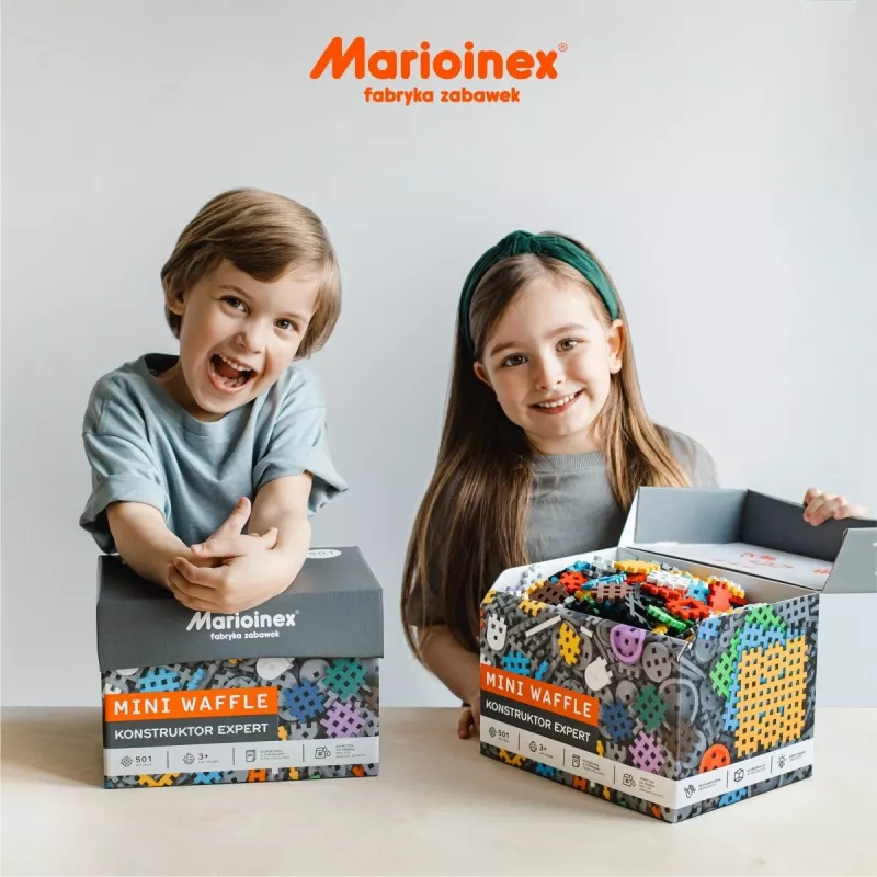 Marioinex Mini Waffle kaladėlių konstruktorius Constructor Expert, 501 vnt.