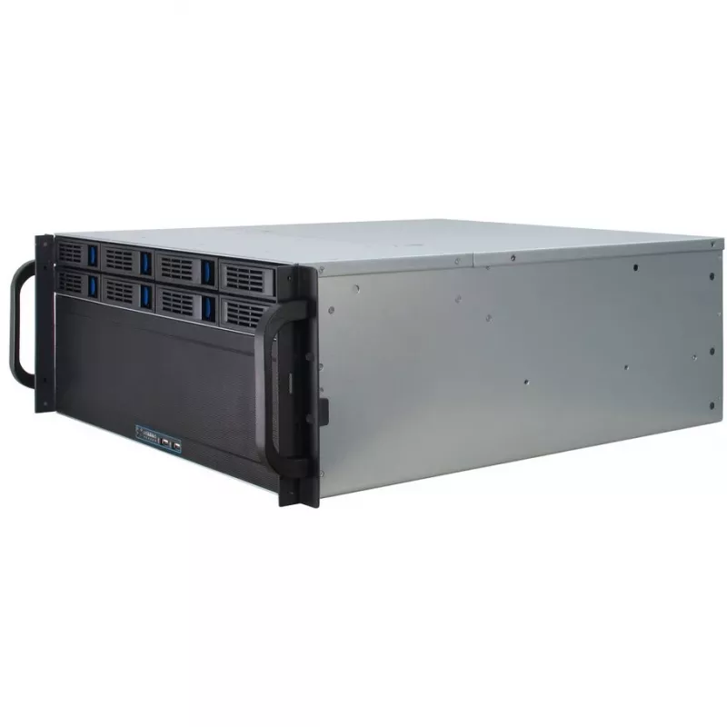Serverinis korpusas Inter-Tech 4U-4408 Rack juodas, sidabrinis