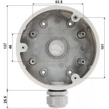 Laikiklis kameroms Hikvision DS-1280ZJ-PT6
