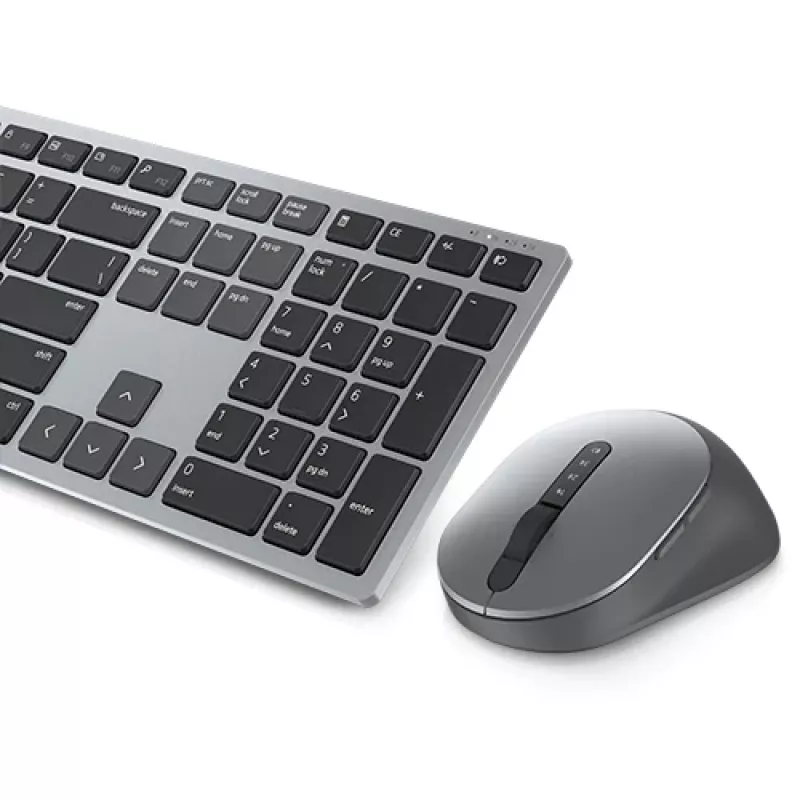 Belaidis klaviatūros ir pelės rinkinys Dell KM7321W Titan Grey su baterijomis