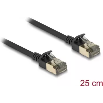 DeLOCK RJ45 Cat.8.1 tinklo kabelis 0,25 m juodas