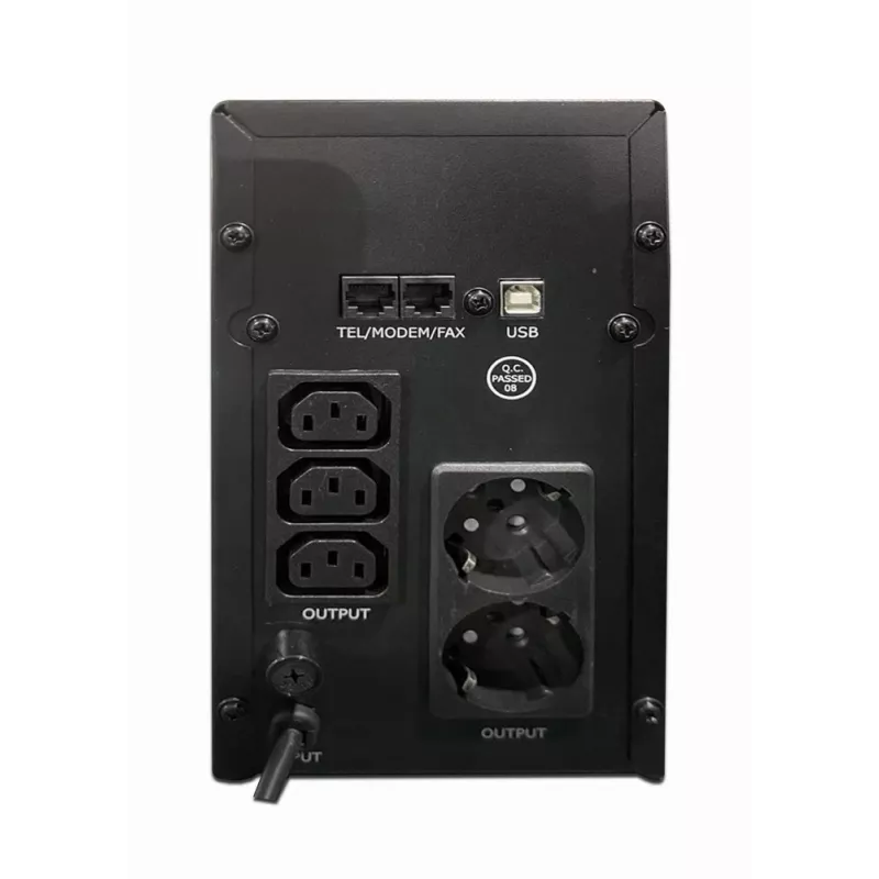 Gembird EG-UPS-035 nepertraukiamo maitinimo šaltinis (UPS) Line-Interactive 2 kVA 1200 W 5 AC lizdai