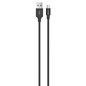 USB Micro-B laidas Devia Pheez Series 5V 2.4A 1 m – juodas