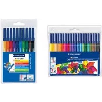 20 vnt. STAEDTLER Noris 326 flomasteriai įvairių spalvų (326 WP20)