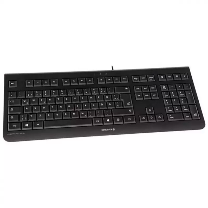 CHERRY KC 1000 klaviatūra biurui USB QWERTY ispaniška juoda