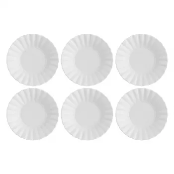 Sriubinių lėkščių rinkinys LA PORCELLANA BIANCA Ducale White, 6 vnt., 22 cm
