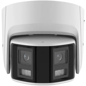IP stebėjimo kamera Hikvision DS-2CD2346G2P-ISU/SL 4MP kupolinė, 2,8 mm objektyvas, 180° matymo laukas, IR 30 m, IP67, PoE/DC