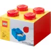 LEGO dėžutė stalčiui 4, raudona, su smaigeliais