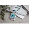 Mobilaus telefono dėklas iKins, skirtas iPhone XS / iPhone X S – baltas „poppin rock“ apsauginis užpakalinis dangtelis