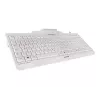 Klaviatūra CHERRY KC 1000 SC, laidi, su išmaniosios kortelės skaitytuvu, šviesiai pilka, USB, QWERTY JK