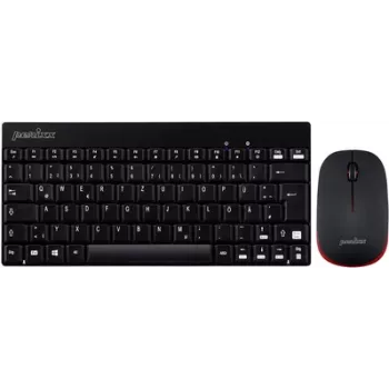 Belaidis mini klaviatūros ir pelės rinkinys Perixx PERIDUO-712 DE B Juoda