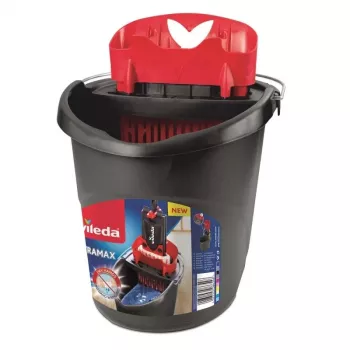 Kibiras su šluostės gręžtuvu Vileda 157870 — juodas, 10 L, tinka Ultramax ir Ultramax XL, 380×300×380 mm