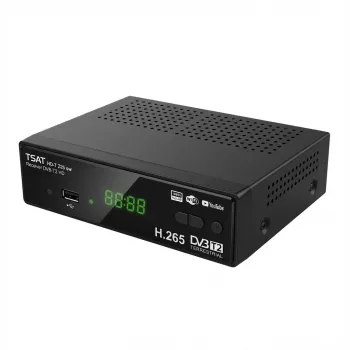 Antžeminis HD imtuvas TECHNISAT TechniSat HD-T 225 juodas, DVB-T/T2, H.265/HEVC, 1 tiuneris