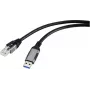 Renkforce USB tinklo adapterio kabelis [1x USB 3.2 Gen 1 kištukas A (USB 3.0) - 1x RJ45 kištukas] 1,80 m Aliuminio kištukas (RF-6055784)