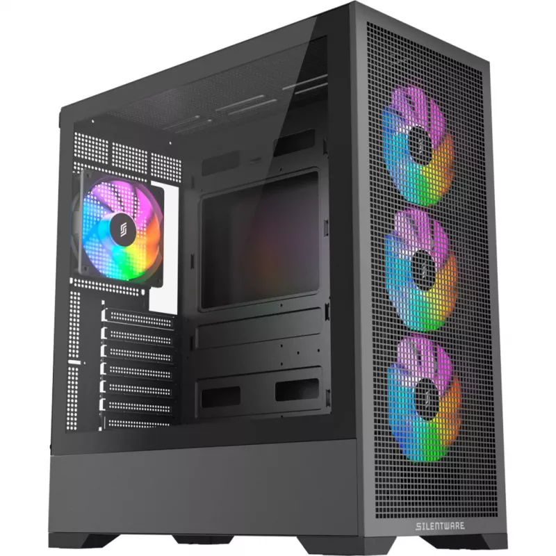 Korpusas Silentware Core 100 A-RGB Black (CORE100BLACK)